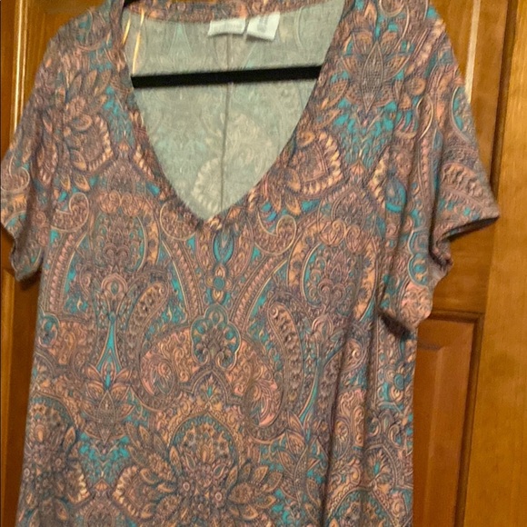 Lucky Brand Pink A-line Midi Dress with Flutter Sleeves size 1X - Picture 4 of 11